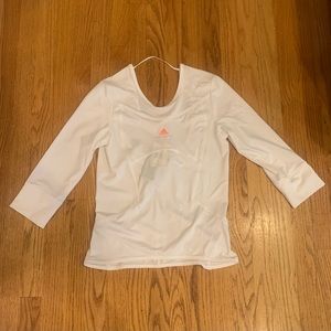 Stella McCarthy Barricade 3/4 sleeve mesh white tennis  top NWT